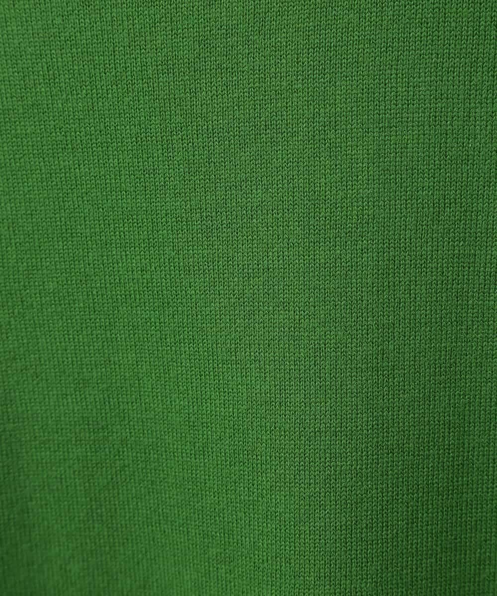 RMFAB69310 HIROKO BIS GRANDE(ヒロコ ビス グランデ) 【大きいサイズ】カラーブロッキングニットチュニック グリーン