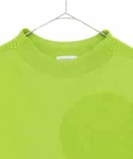 RMFDD60200 HIROKO BIS GRANDE(ヒロコ ビス グランデ) 【大きいサイズ】ドットジャガードニットプルオーバー /洗える グリーン