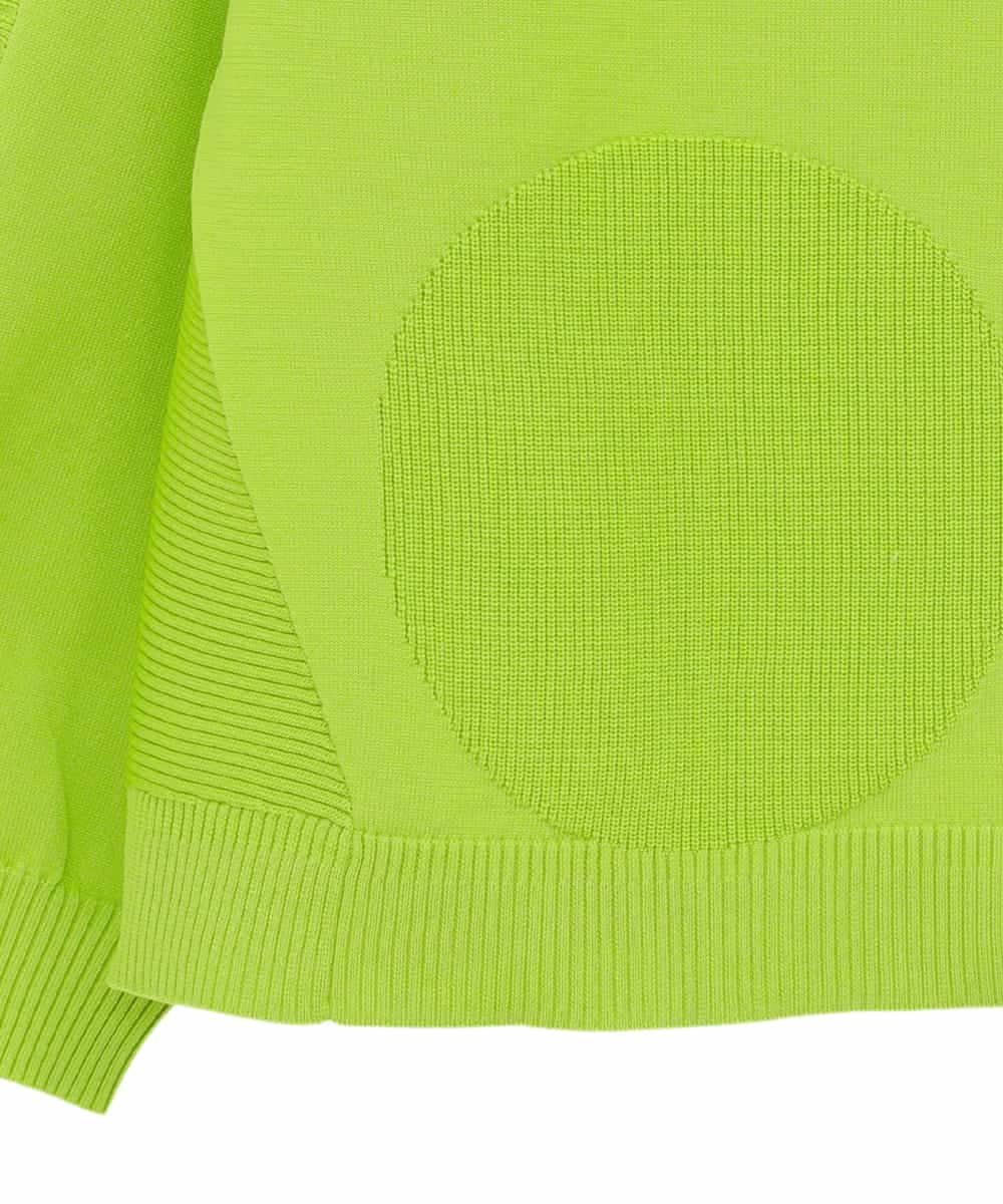 RMFDD60200 HIROKO BIS GRANDE(ヒロコ ビス グランデ) 【大きいサイズ】ドットジャガードニットプルオーバー /洗える グリーン