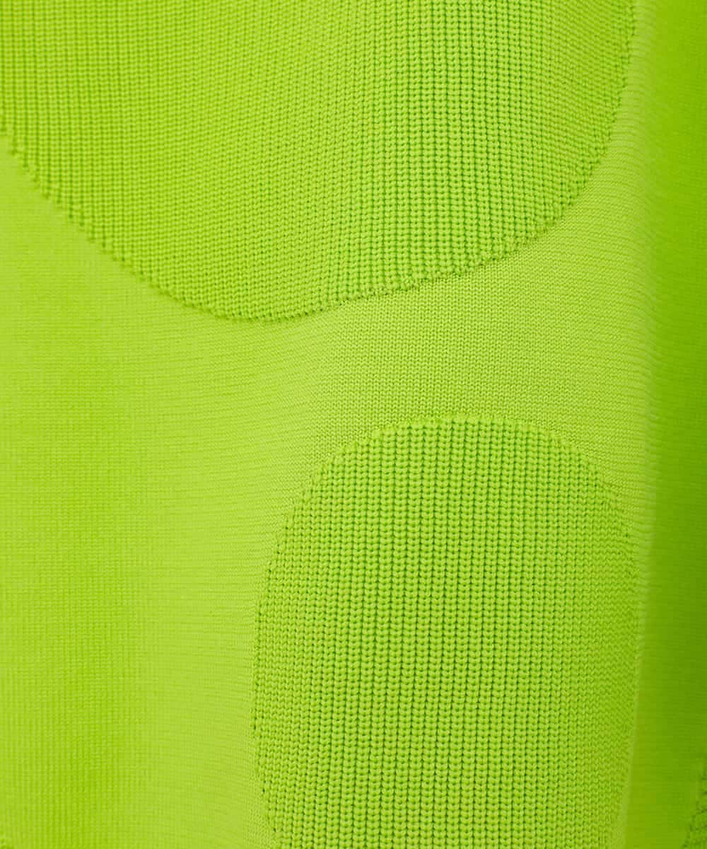 RMFDD60200 HIROKO BIS GRANDE(ヒロコ ビス グランデ) 【大きいサイズ】ドットジャガードニットプルオーバー /洗える グリーン