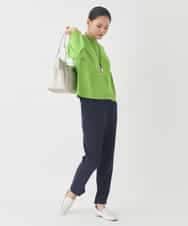 RMFDD60200 HIROKO BIS GRANDE(ヒロコ ビス グランデ) 【大きいサイズ】ドットジャガードニットプルオーバー グリーン