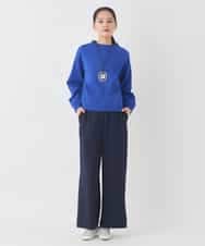 RMFDD60200 HIROKO BIS GRANDE(ヒロコ ビス グランデ) 【大きいサイズ】ドットジャガードニットプルオーバー グリーン