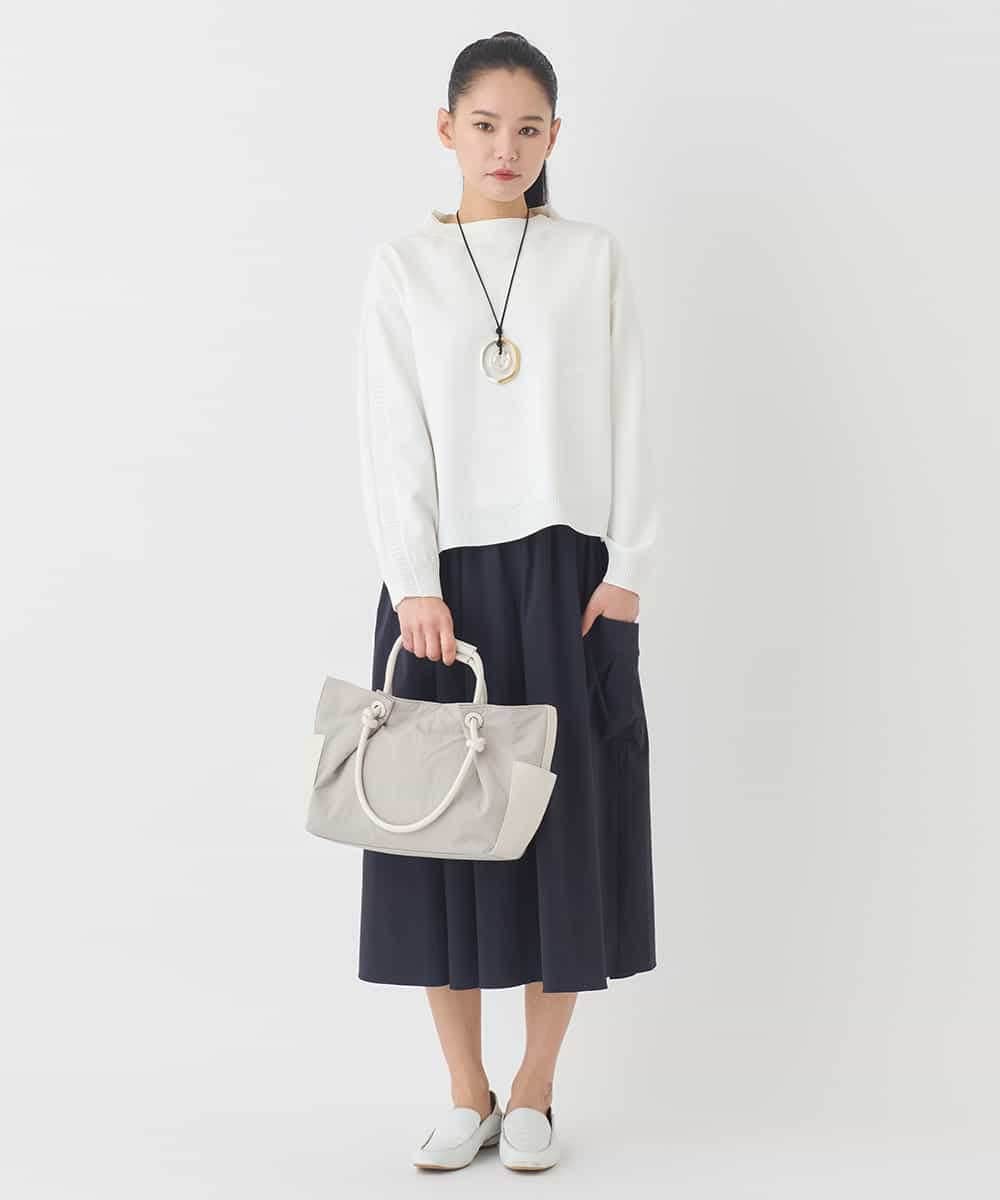 RMFDD60200 HIROKO BIS GRANDE(ヒロコ ビス グランデ) 【大きいサイズ】ドットジャガードニットプルオーバー グリーン