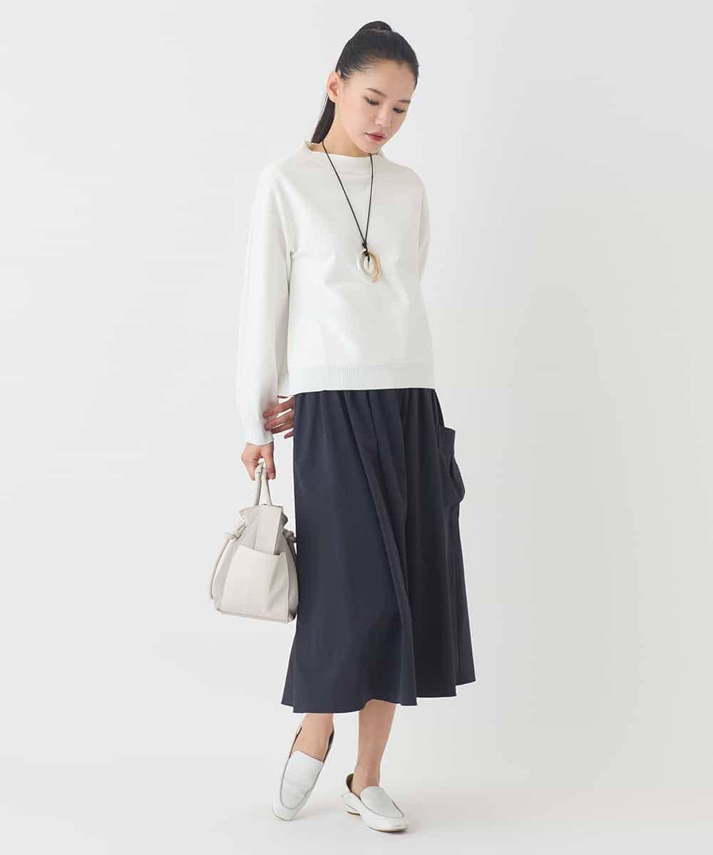 RMFDD60200 HIROKO BIS GRANDE(ヒロコ ビス グランデ) 【大きいサイズ】ドットジャガードニットプルオーバー グリーン