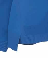 RMFDD61250 HIROKO BIS GRANDE(ヒロコ ビス グランデ) 【大きいサイズ】ドットジャガードペプラムニットカーディガン /洗える ブルー