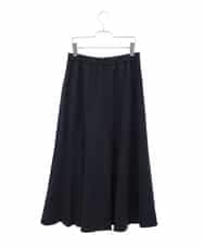 RMHAA75250 HIROKO BIS GRANDE(ヒロコ ビス グランデ) 【大きいサイズ】バイヤス切り替えストレッチスカート /洗える ネイビー