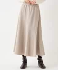 RMHAA75250 HIROKO BIS GRANDE(ヒロコ ビス グランデ) 【大きいサイズ】バイヤス切り替えストレッチスカート /洗える ネイビー