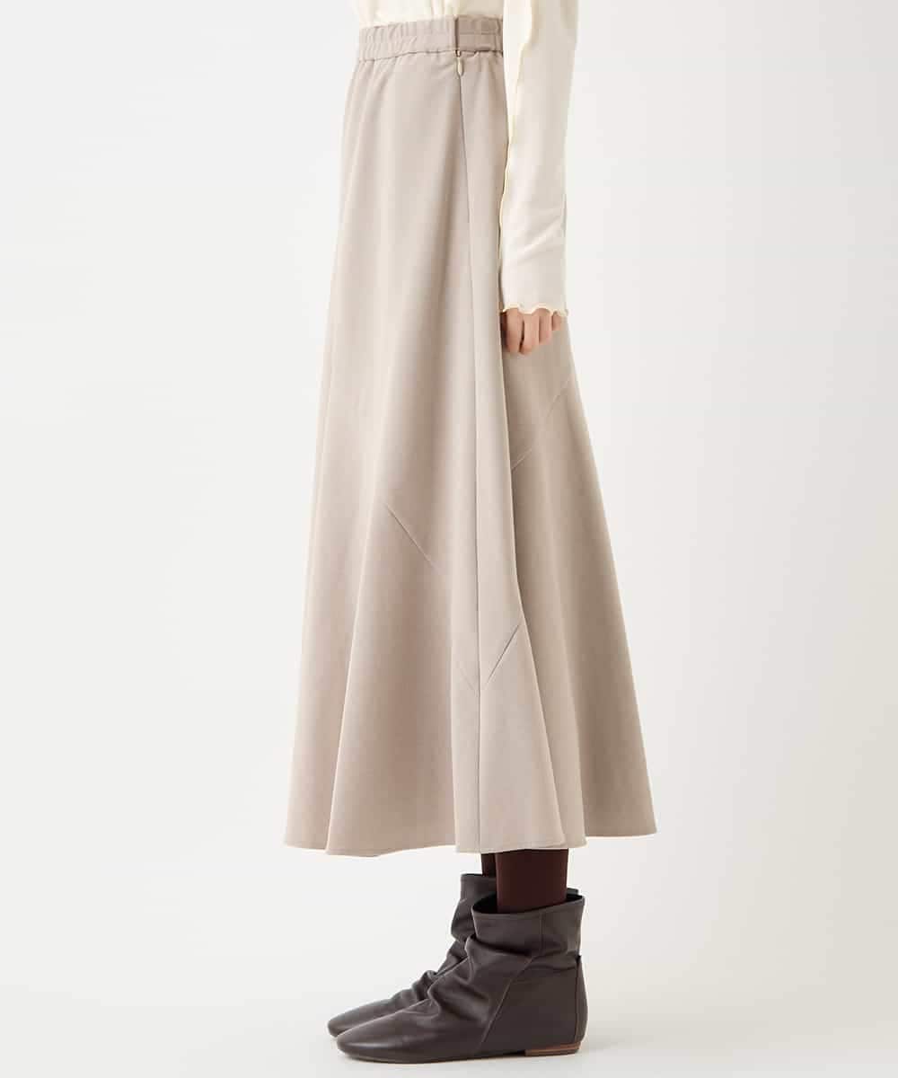 RMHAA75250 HIROKO BIS GRANDE(ヒロコ ビス グランデ) 【大きいサイズ】バイヤス切り替えストレッチスカート /洗える ネイビー