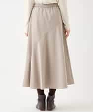 RMHAA75250 HIROKO BIS GRANDE(ヒロコ ビス グランデ) 【大きいサイズ】バイヤス切り替えストレッチスカート /洗える ネイビー