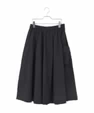 RMHDD80250 HIROKO BIS GRANDE(ヒロコ ビス グランデ) 【大きいサイズ】ハイストレッチギャザーフレアスカート ネイビー