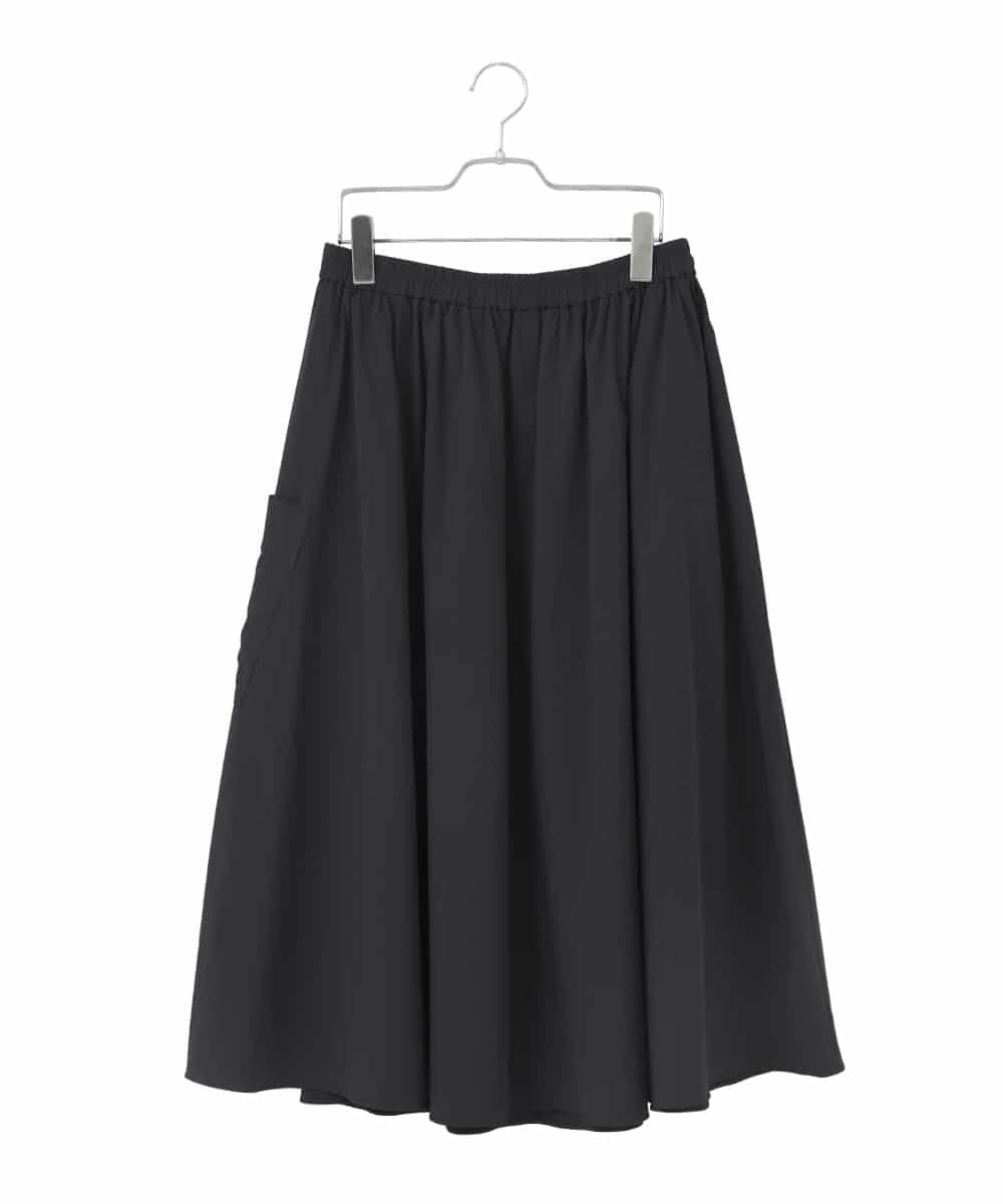 RMHDD80250 HIROKO BIS GRANDE(ヒロコ ビス グランデ) 【大きいサイズ】ハイストレッチギャザーフレアスカート ネイビー
