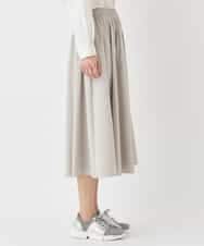 RMHDD80250 HIROKO BIS GRANDE(ヒロコ ビス グランデ) 【大きいサイズ】ハイストレッチギャザーフレアスカート ネイビー