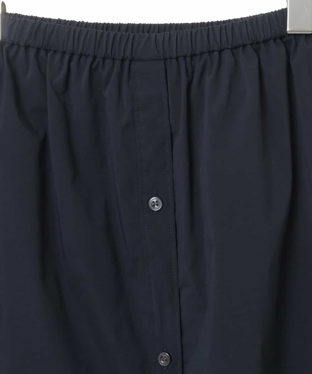 RMHDV65090 HIROKO BIS GRANDE(ヒロコ ビス グランデ) 【大きいサイズ】レイヤードシャツスカート /洗濯機で洗える ネイビー