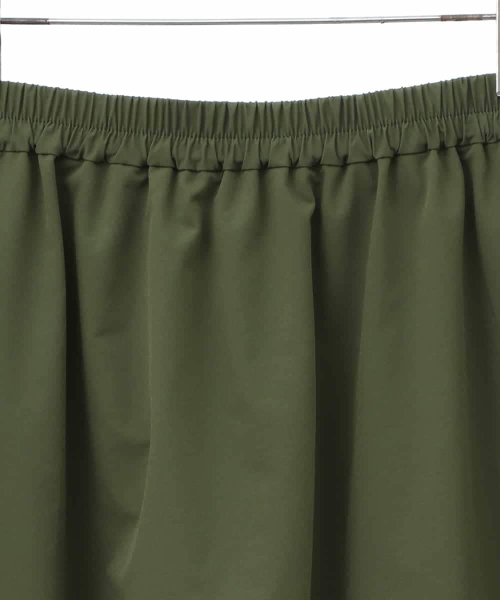 RMHLW62250 HIROKO BIS GRANDE(ヒロコ ビス グランデ) 【大きいサイズ】ポプリンストレッチバルーンスカート /洗濯機で洗える カーキ