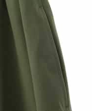 RMHLW62250 HIROKO BIS GRANDE(ヒロコ ビス グランデ) 【大きいサイズ】ポプリンストレッチバルーンスカート /洗濯機で洗える カーキ