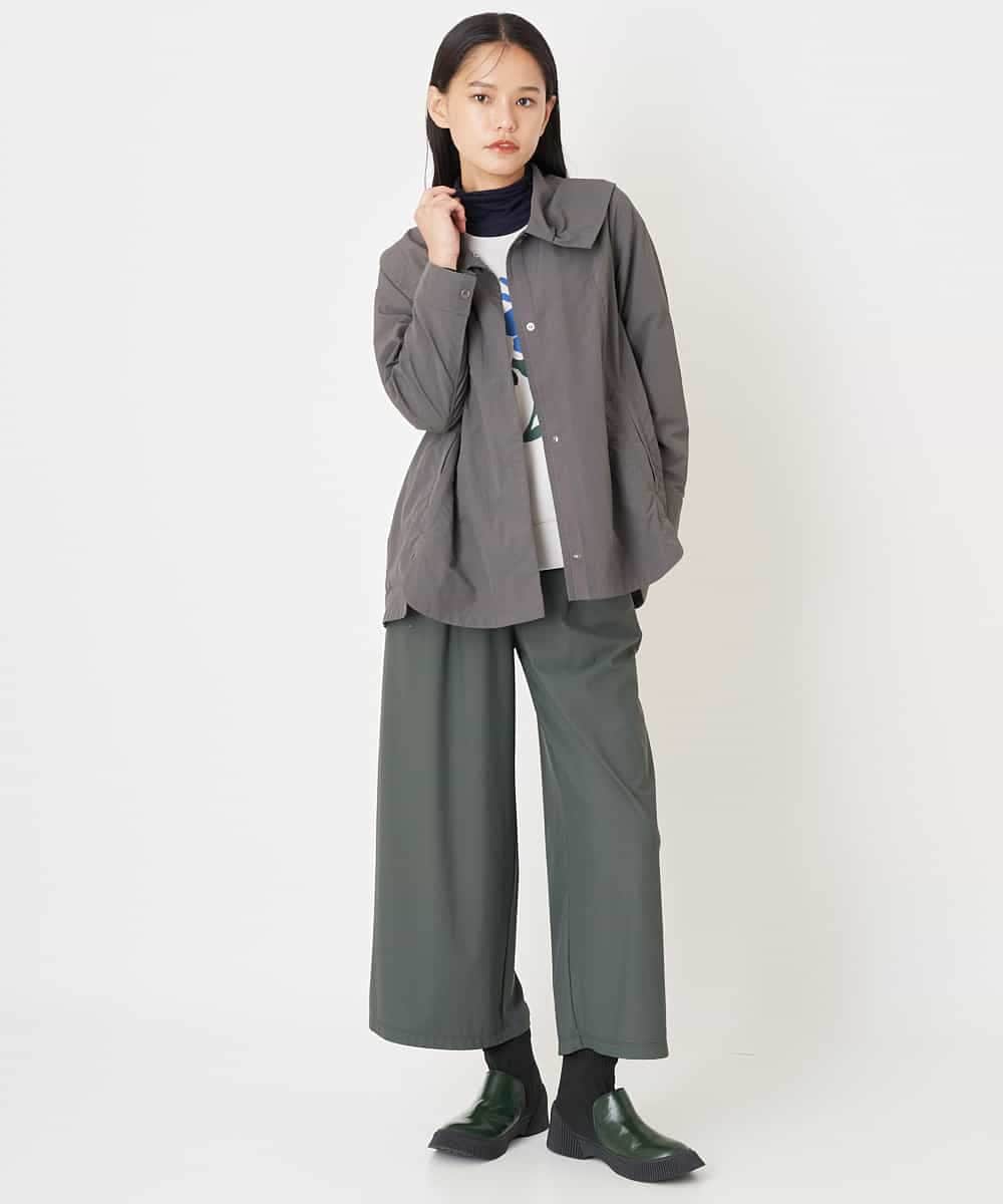 RMJLT60290 HIROKO BIS GRANDE(ヒロコ ビス グランデ) 【洗濯機で洗える】ラウンドカットヘムミドル丈ブルゾン レッド