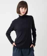 RMKAA70170 HIROKO BIS GRANDE(ヒロコ ビス グランデ) 【大きいサイズ】メローフリルハイネックカットソー /洗える ライトグレー