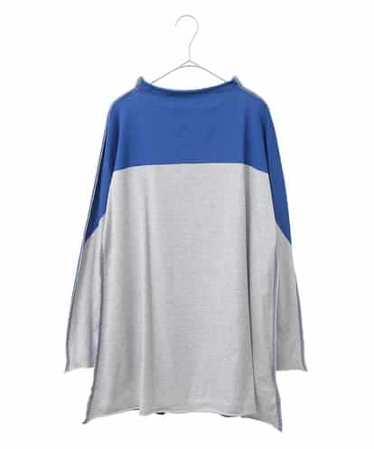 RMKAB65200 HIROKO BIS GRANDE 【大きいサイズ】バイカラージャージーニットプルオーバー /洗える