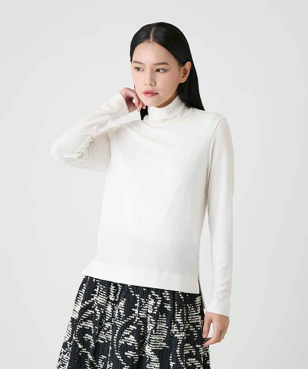 RMKAG70180 HIROKO BIS GRANDE(ヒロコ ビス グランデ) 【大きいサイズ/開封後の返品交換不可】セラミド配合ハイネックトップ アイボリー