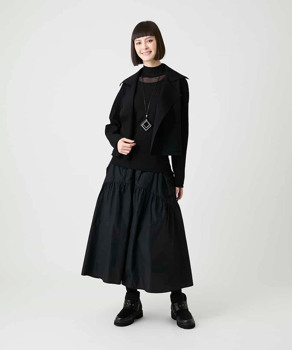 RMKAG85080 HIROKO BIS GRANDE(ヒロコ ビス グランデ) 【大きいサイズ】シアーハイネックプルオーバー /洗濯機で洗える ブラウン