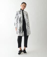 RMKCD70180 HIROKO BIS GRANDE(ヒロコ ビス グランデ) 【大きいサイズ】配色ラインハイネックインナートップ /洗える ブラック