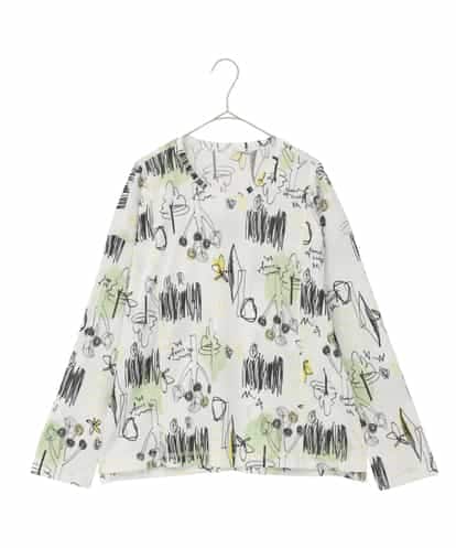 RMKDD60250 HIROKO BIS GRANDE 【大きいサイズ】アートプリントカットソー /洗濯機で洗える