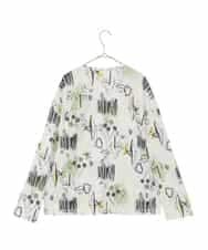 RMKDD60250 HIROKO BIS GRANDE(ヒロコ ビス グランデ) 【大きいサイズ】アートプリントカットソー ホワイト