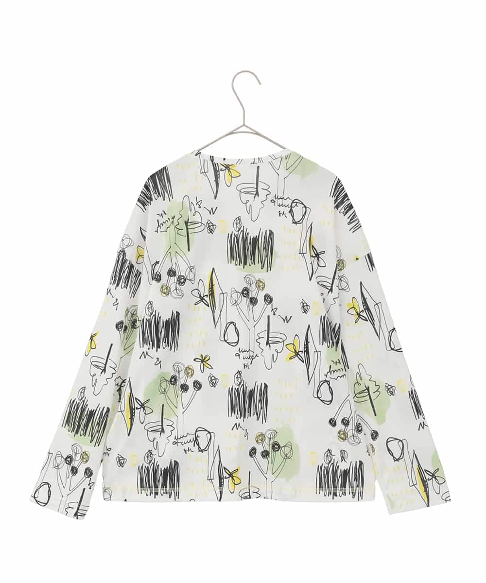 RMKDD60250 HIROKO BIS GRANDE(ヒロコ ビス グランデ) 【大きいサイズ】アートプリントカットソー ホワイト