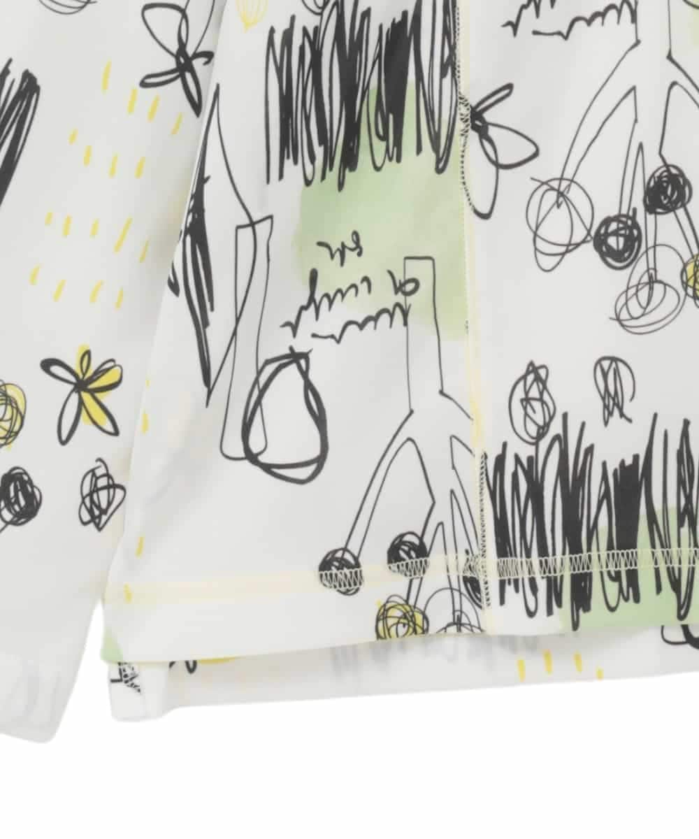 RMKDD60250 HIROKO BIS GRANDE(ヒロコ ビス グランデ) 【大きいサイズ】アートプリントカットソー ホワイト