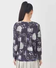 RMKDD60250 HIROKO BIS GRANDE(ヒロコ ビス グランデ) 【大きいサイズ】アートプリントカットソー ホワイト