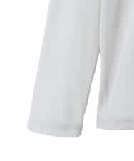 RMKED85070 HIROKO BIS GRANDE(ヒロコ ビス グランデ) 【大きいサイズ】シアーハイネックカットソー /洗濯機で洗える ライトグレー