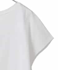 RMKFD70130 HIROKO BIS GRANDE(ヒロコ ビス グランデ) フレンチスリーブコットンカットソー ホワイト