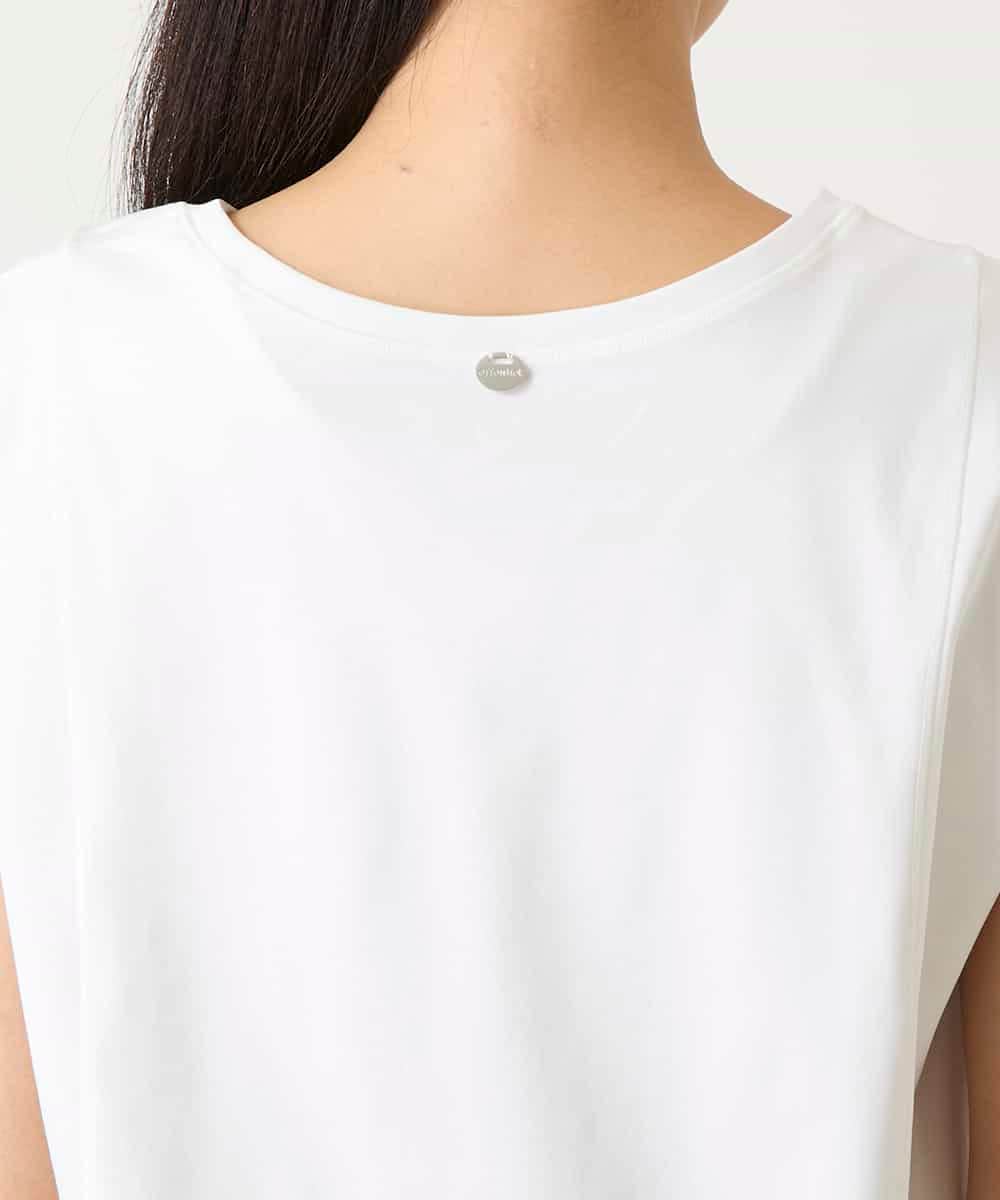 RMKFD70130 HIROKO BIS GRANDE(ヒロコ ビス グランデ) フレンチスリーブコットンカットソー ホワイト