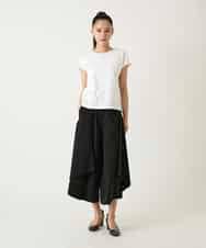 RMKFD70130 HIROKO BIS GRANDE(ヒロコ ビス グランデ) フレンチスリーブコットンカットソー ホワイト