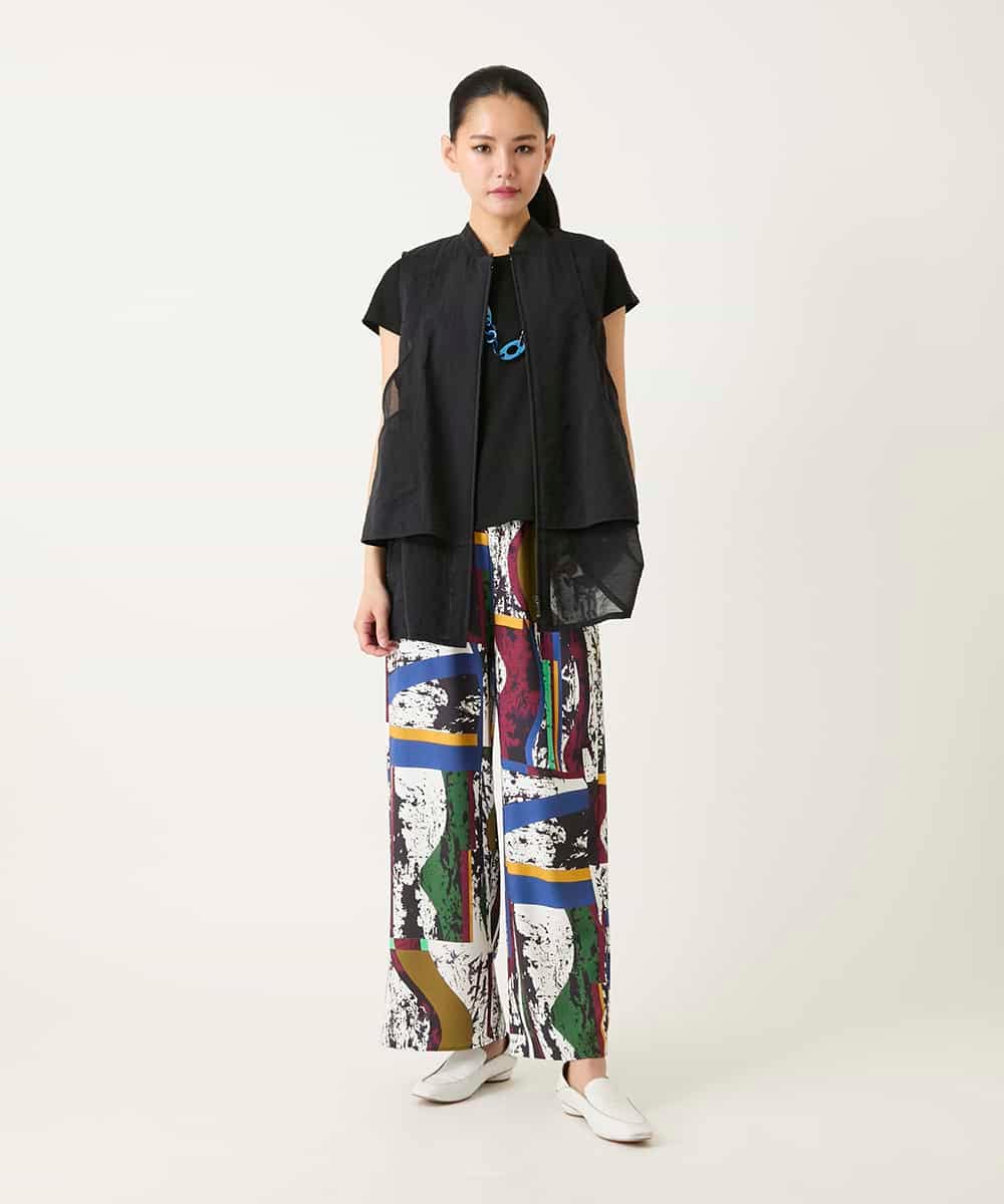 RMKFD70130 HIROKO BIS GRANDE(ヒロコ ビス グランデ) フレンチスリーブコットンカットソー ホワイト