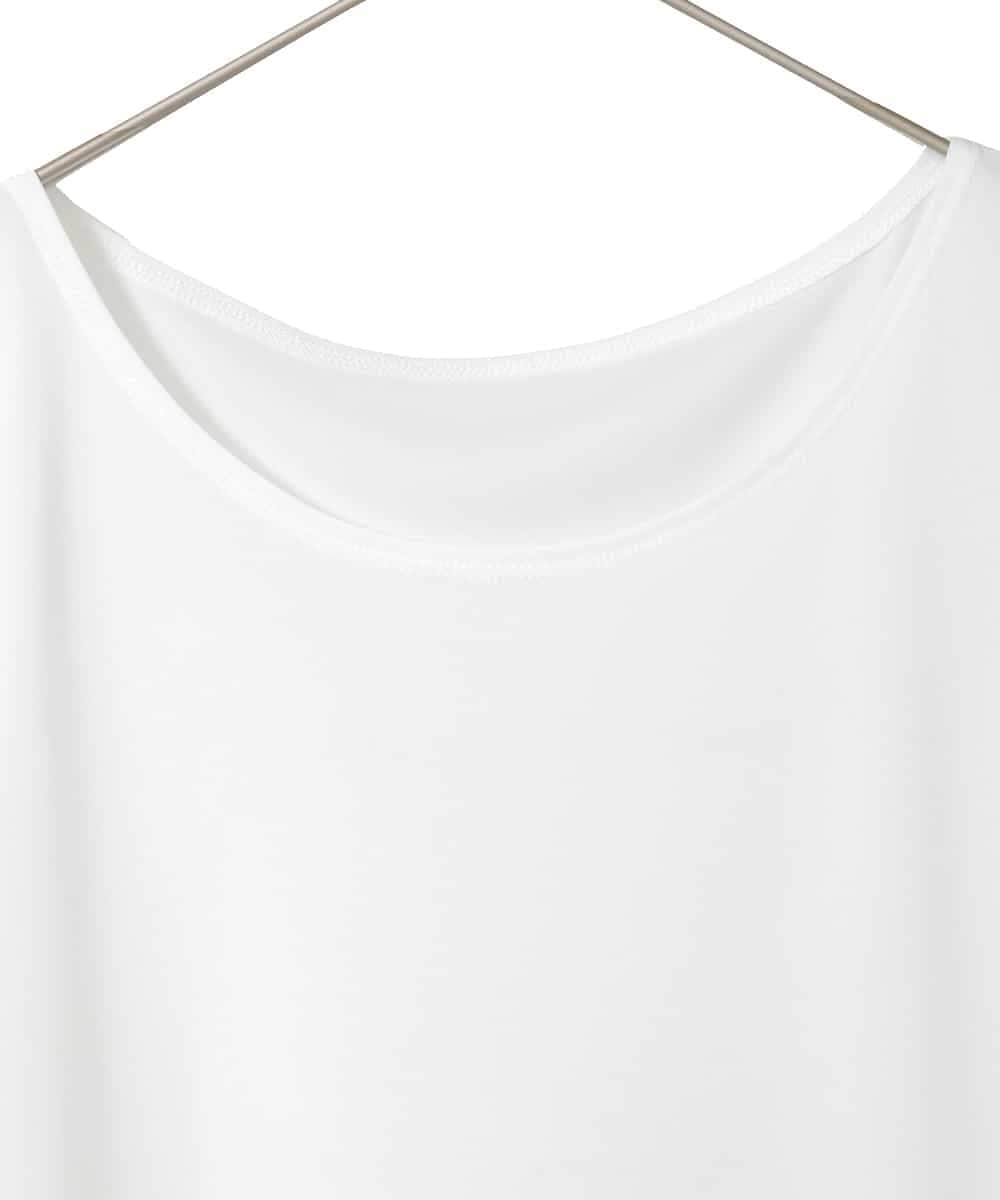 RMKGE75079 HIROKO BIS GRANDE(ヒロコ ビス グランデ) 【大きいサイズ】ベーシックインナーチュニックタンクトップ /洗濯機で洗える ホワイト