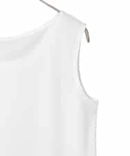 RMKGE75079 HIROKO BIS GRANDE(ヒロコ ビス グランデ) 【大きいサイズ】ベーシックインナーチュニックタンクトップ /洗濯機で洗える ホワイト