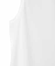 RMKGE75079 HIROKO BIS GRANDE(ヒロコ ビス グランデ) 【大きいサイズ】ベーシックインナーチュニックタンクトップ /洗濯機で洗える ホワイト