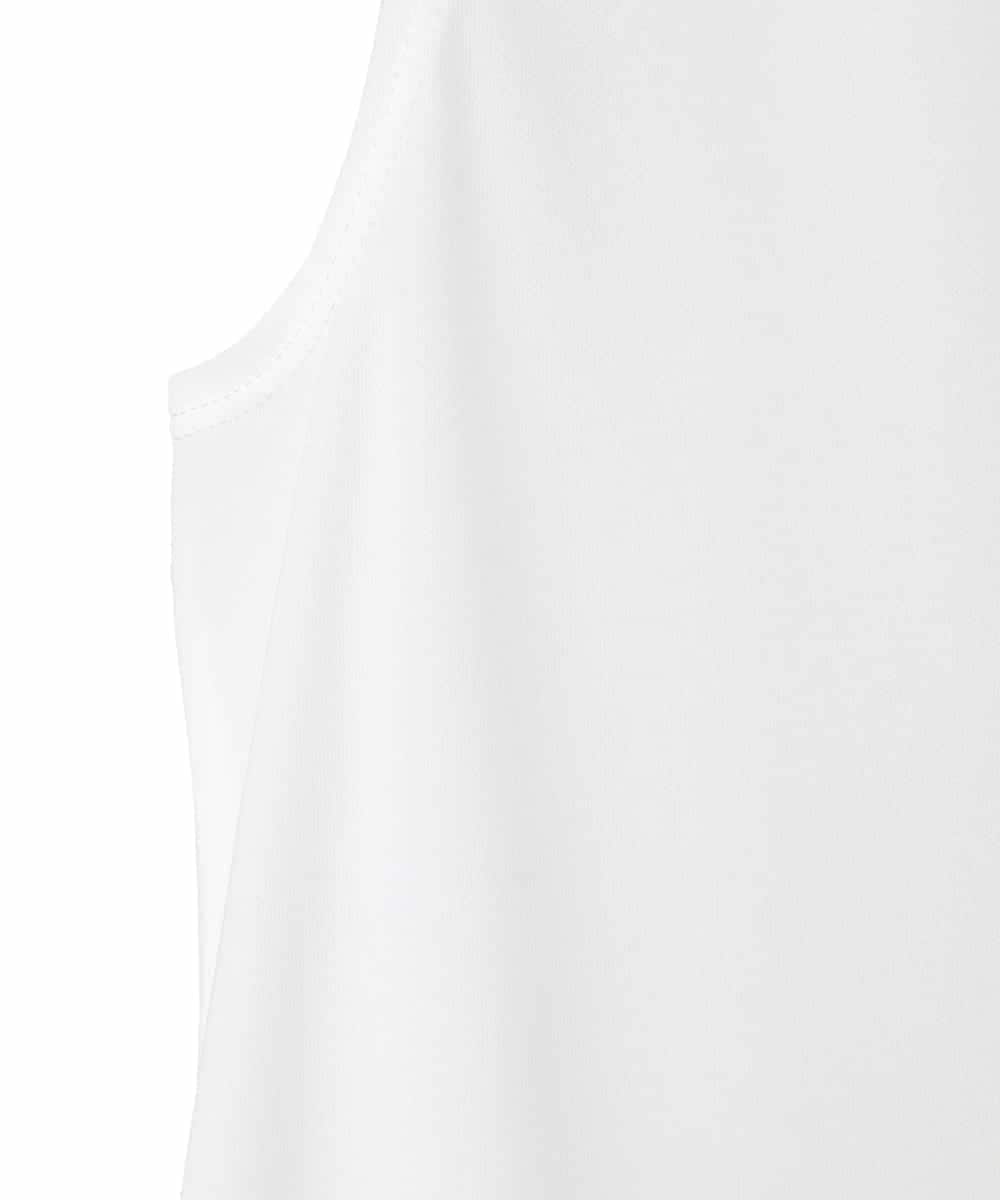 RMKGE75079 HIROKO BIS GRANDE(ヒロコ ビス グランデ) 【大きいサイズ】ベーシックインナーチュニックタンクトップ /洗濯機で洗える ホワイト