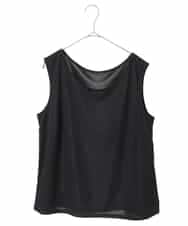 RMKGE76069 HIROKO BIS GRANDE(ヒロコ ビス グランデ) 【大きいサイズ】ベーシックインナータンクトップ /洗濯機で洗える ブラック