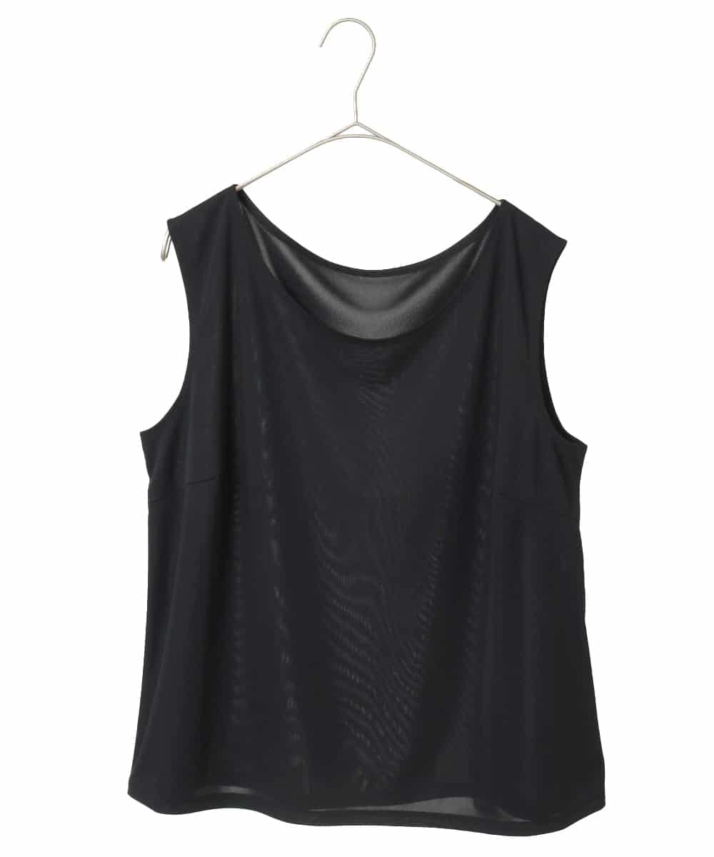 RMKGE76069 HIROKO BIS GRANDE(ヒロコ ビス グランデ) 【大きいサイズ】ベーシックインナータンクトップ /洗濯機で洗える ブラック