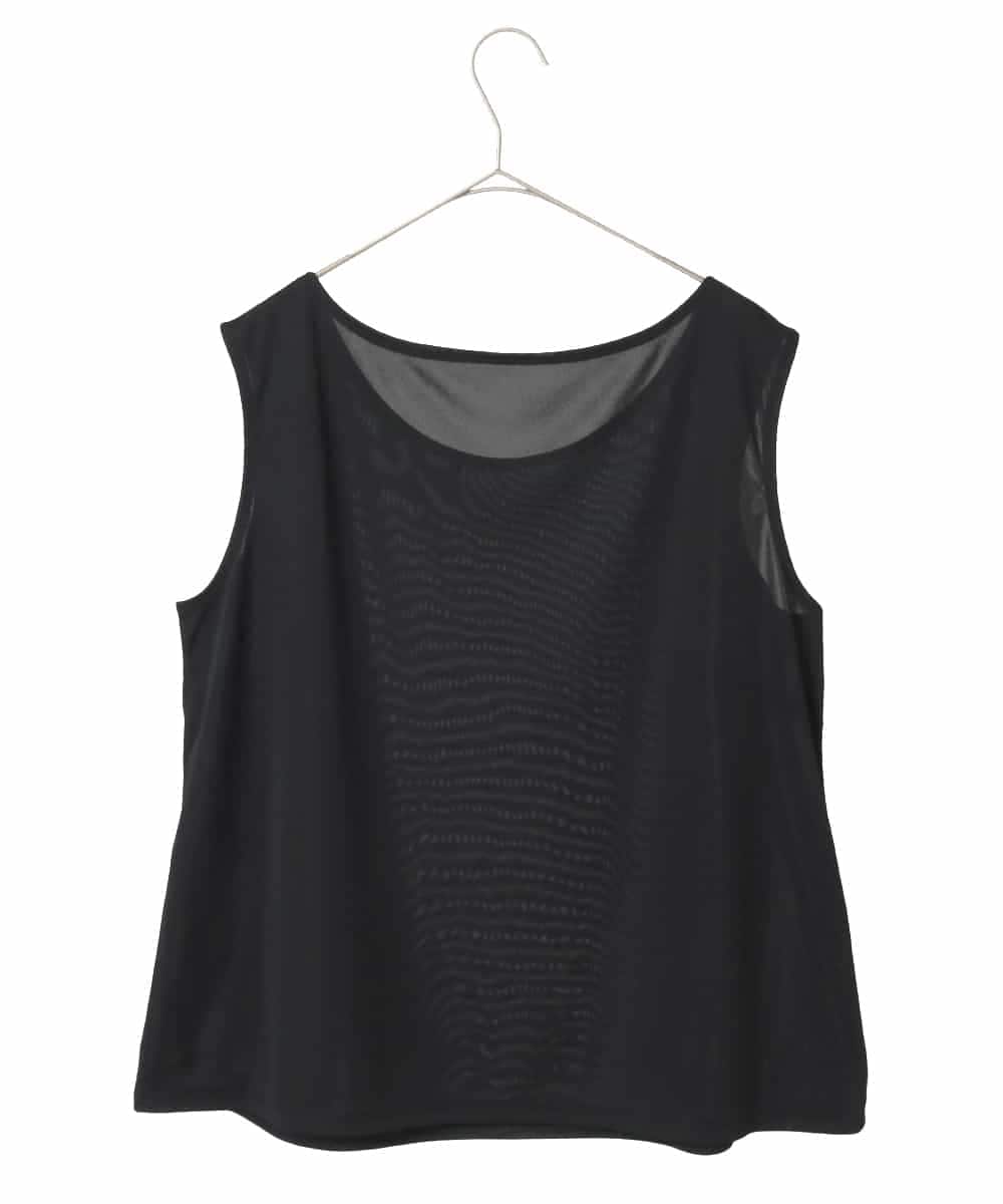 RMKGE76069 HIROKO BIS GRANDE(ヒロコ ビス グランデ) 【大きいサイズ】ベーシックインナータンクトップ /洗濯機で洗える ブラック