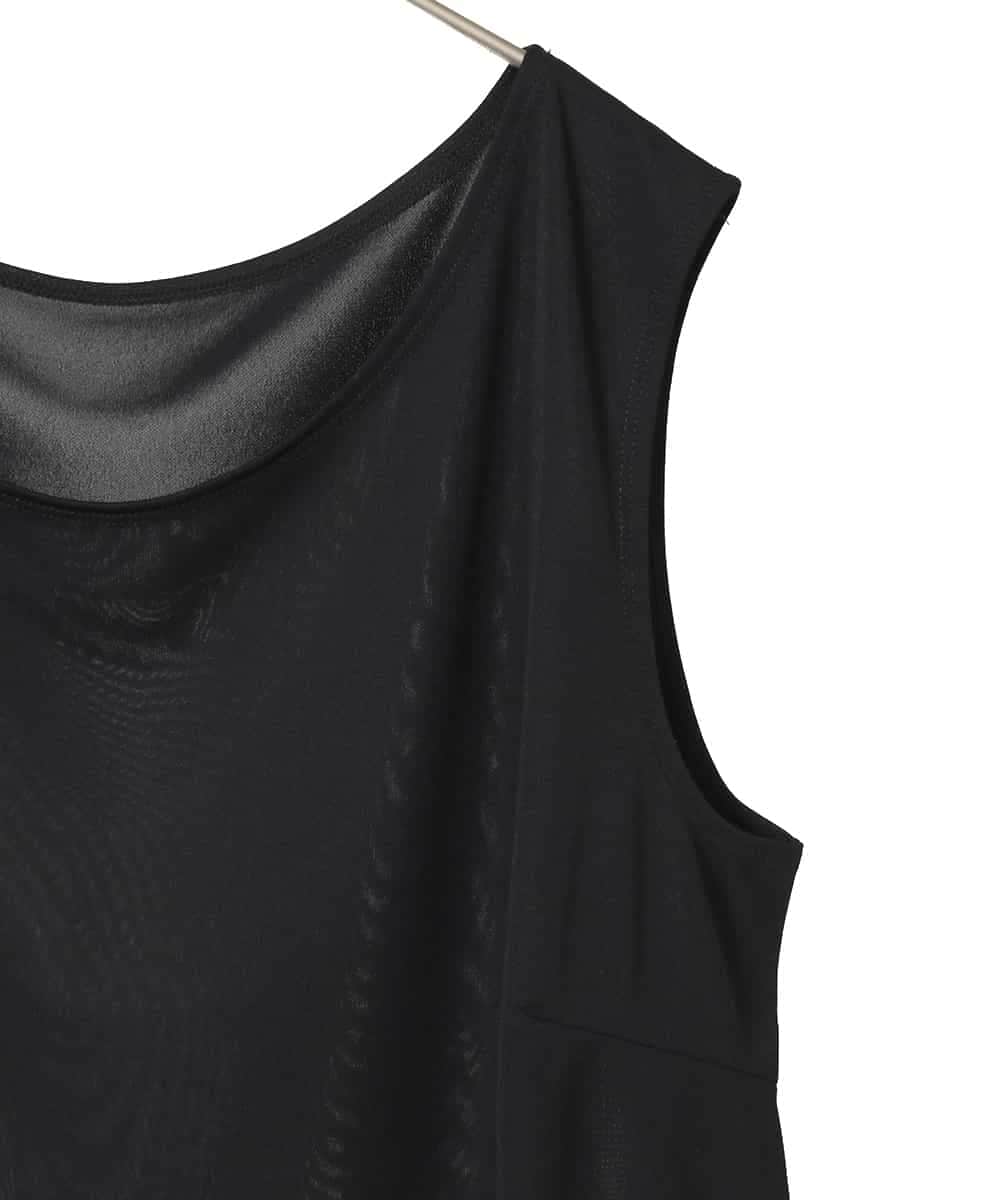 RMKGE76069 HIROKO BIS GRANDE(ヒロコ ビス グランデ) 【大きいサイズ】ベーシックインナータンクトップ /洗濯機で洗える ブラック