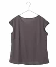 RMKGE80098 HIROKO BIS GRANDE(ヒロコ ビス グランデ) キャップスリーブデザインカットソー ベージュ