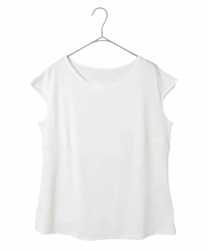 RMKGE80098 HIROKO BIS GRANDE 【大きいサイズ】キャップスリーブデザインカットソー