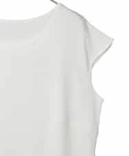 RMKGE80098 HIROKO BIS GRANDE(ヒロコ ビス グランデ) キャップスリーブデザインカットソー ホワイト