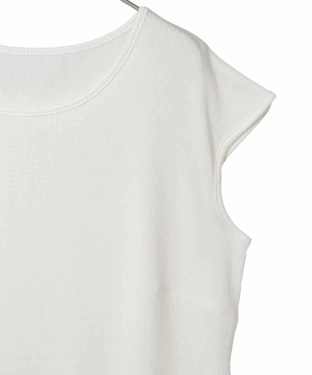 RMKGE80098 HIROKO BIS GRANDE(ヒロコ ビス グランデ) キャップスリーブデザインカットソー ホワイト