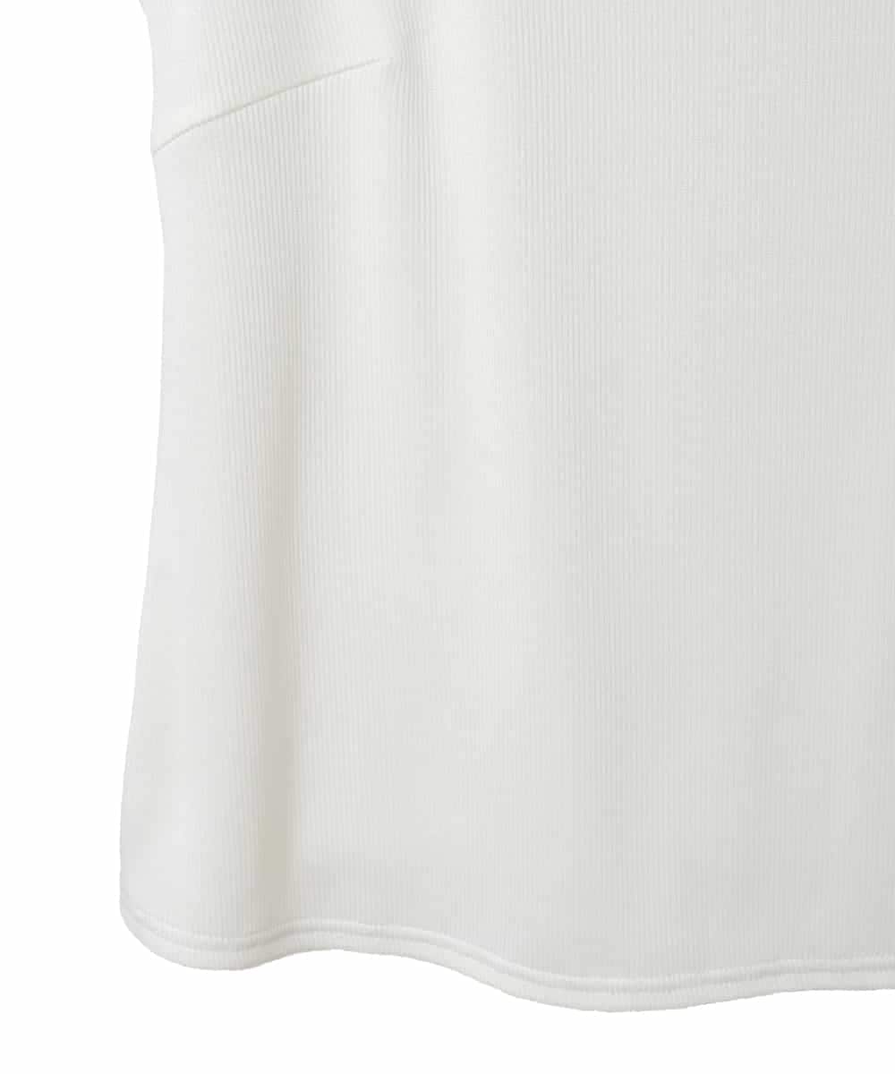 RMKGE80098 HIROKO BIS GRANDE(ヒロコ ビス グランデ) キャップスリーブデザインカットソー ホワイト