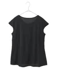 RMKGE80098 HIROKO BIS GRANDE(ヒロコ ビス グランデ) キャップスリーブデザインカットソー ブラック