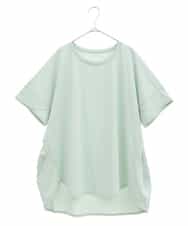 RMKGQ81150 HIROKO BIS GRANDE(ヒロコ ビス グランデ) 【洗濯機で洗える】オーバーサイズTシャツ グリーン